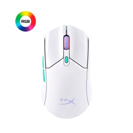 HyperX Pulsefire Haste 2 Core inalámbricos: ratón gaming (blanco/verde/púrpura)
