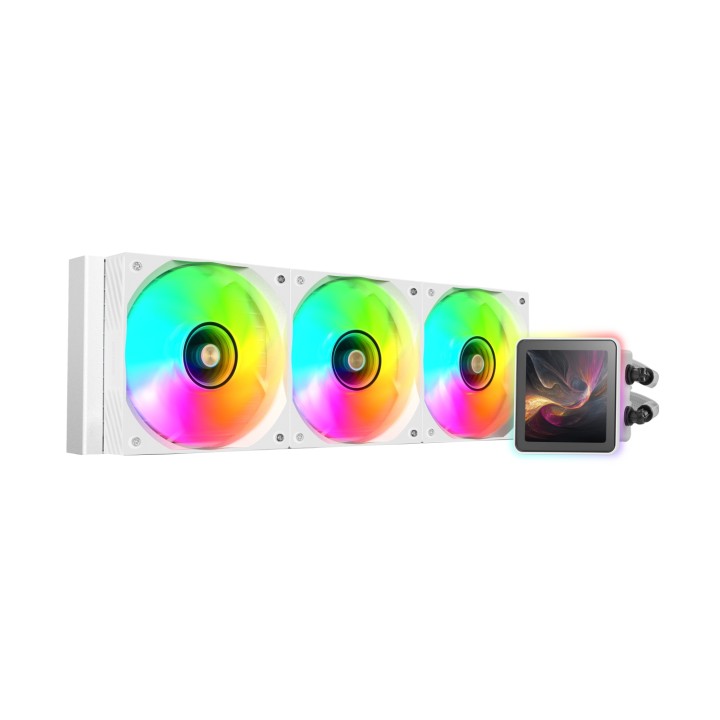 Mars Gaming ML-VISIONPRO360W Procesador Sistema de refrigeración líquida todo en uno 12 cm Blanco 1 pieza(s)