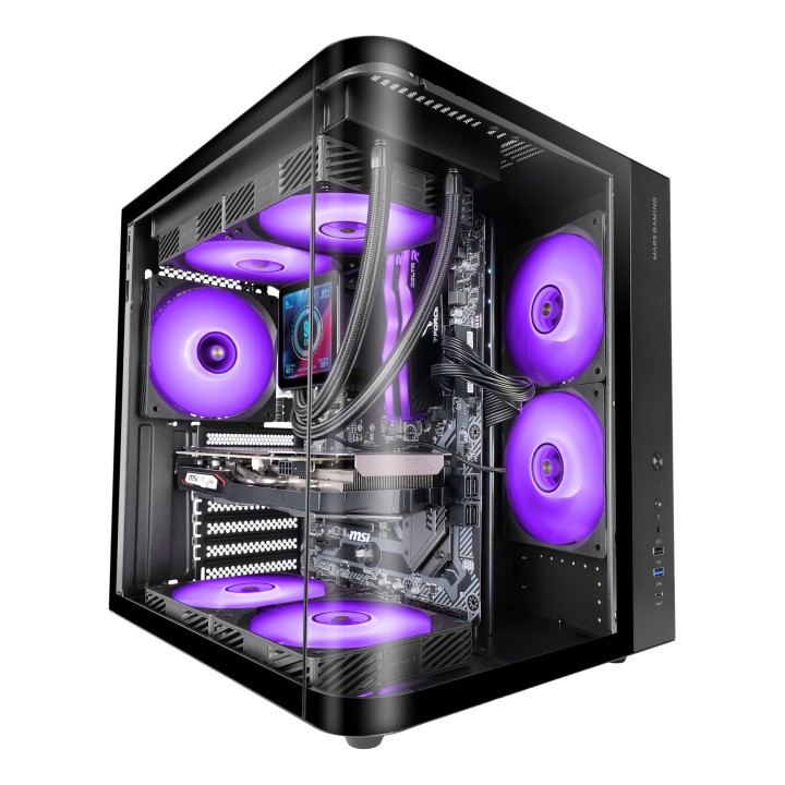 Mars Gaming MC-CURV Midi Tower Negro