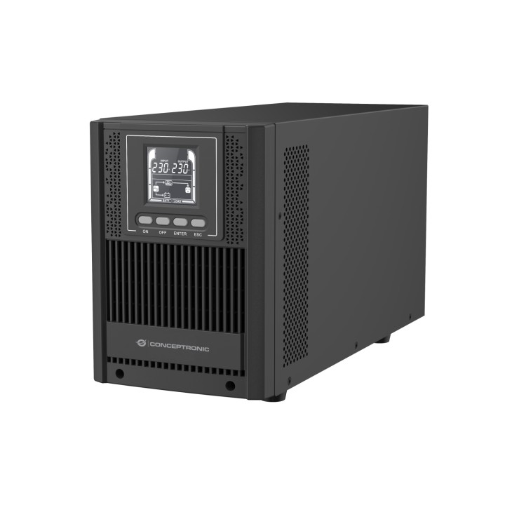 Conceptronic ZEUS52ES2K sistema de alimentación ininterrumpida (UPS) Doble conversión (en línea) 2 kVA 1800 W 4 salidas AC