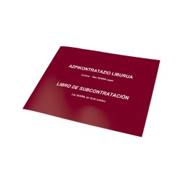 DOHE 09992 registro comercial (libro) Rojo A4 10 hojas