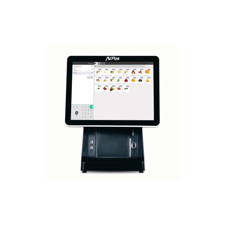 AVPos AVP-K6000B-I5-8128P Terminal Punto Venta (TPV) 38,1 cm (15") 1024 x 768 Pixeles Pantalla táctil