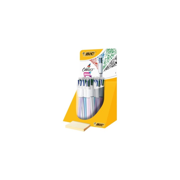 BIC 4 Colours Shine Multicolor Medio 20 pieza(s)