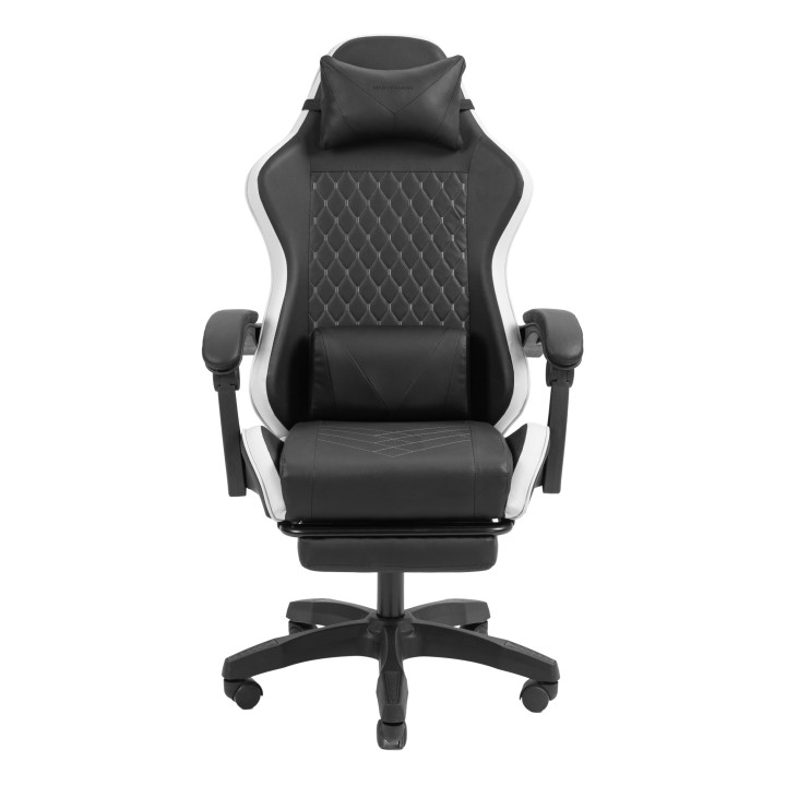 Mars Gaming MGC-X Silla para videojuegos de PC Asiento acolchado Negro, Blanco