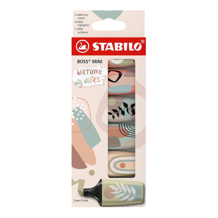STABILO BOSS MINI marcador 6 pieza(s) Punta de cincel Multicolor