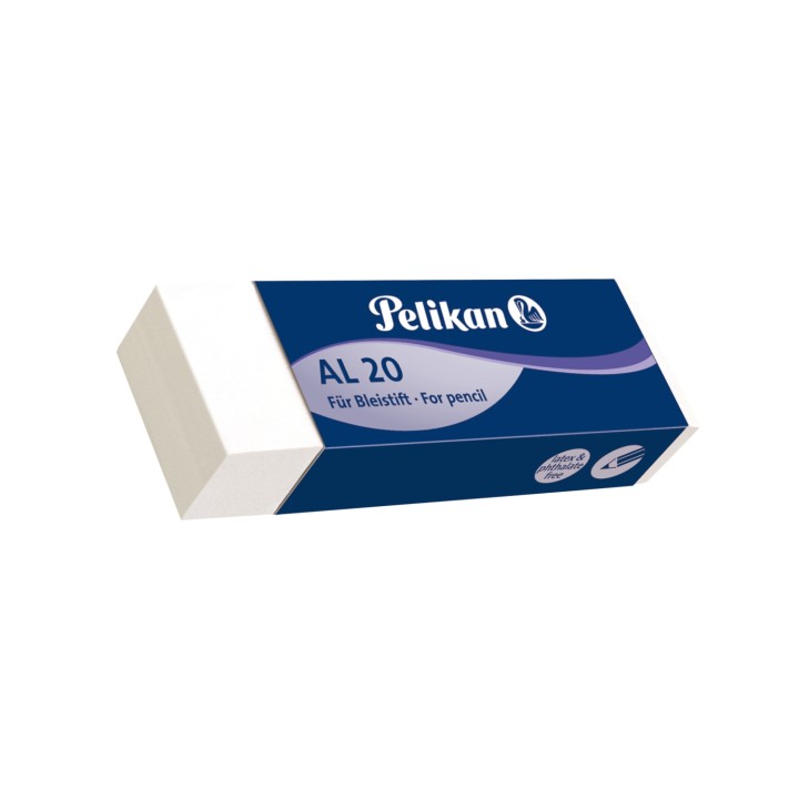 Pelikan 619643 goma Plástico Blanco 20 pieza(s)