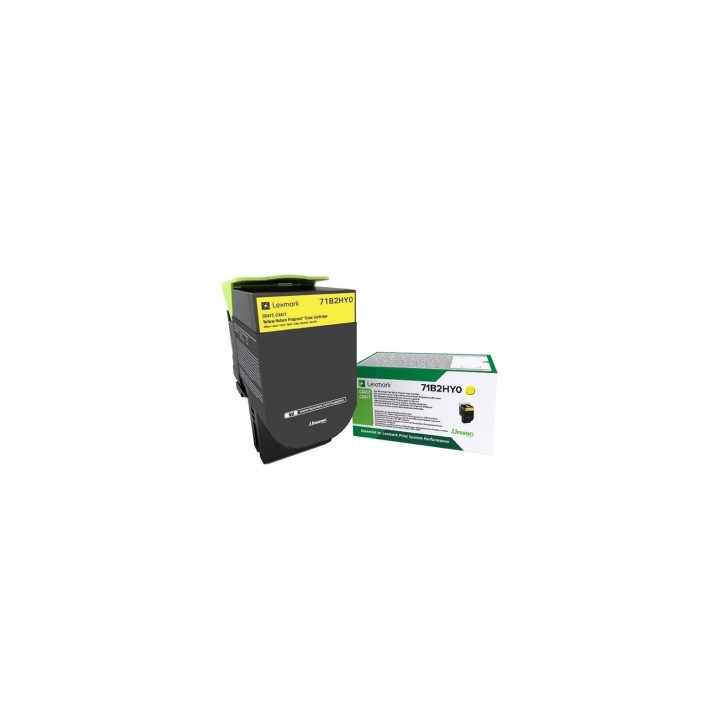 Lexmark 71B2HY0 cartucho de tóner 1 pieza(s) Original Amarillo