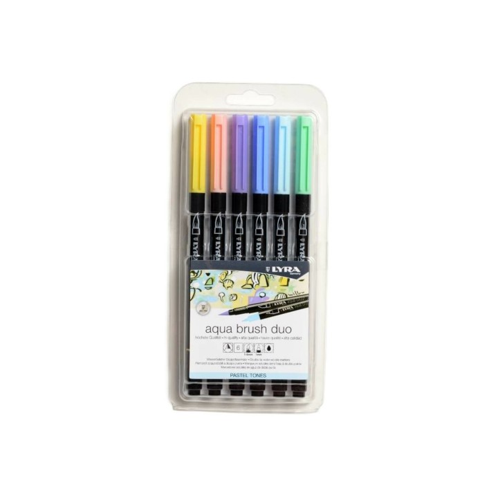Lyra Aqua Brush Duo rotulador Colores surtidos 6 pieza(s)