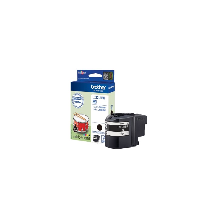 Brother LC22UBK cartucho de tinta 1 pieza(s) Original Negro