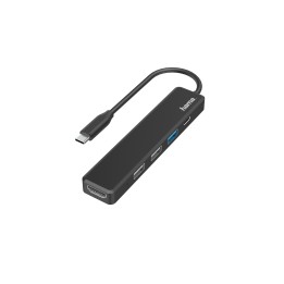 Hama 00200117 base para portátil y replicador de puertos USB 2.0 Negro
