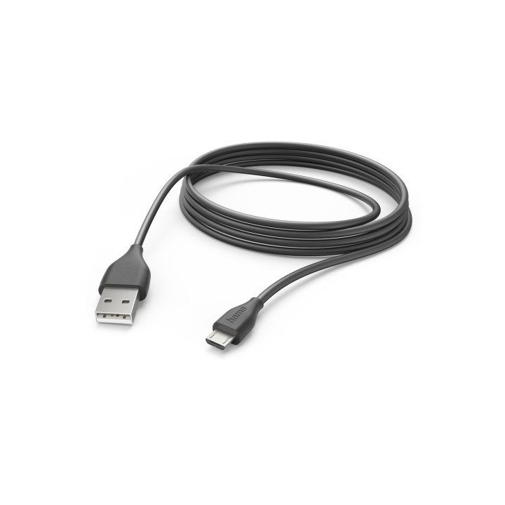 Hama 00201588 cable USB USB 2.0 3 m USB A Micro-USB B Negro
