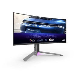 AOC Porsche PD34 pantalla para PC 86,4 cm (34") 3440 x 1440 Pixeles Wide Quad HD QD-OLED Negro
