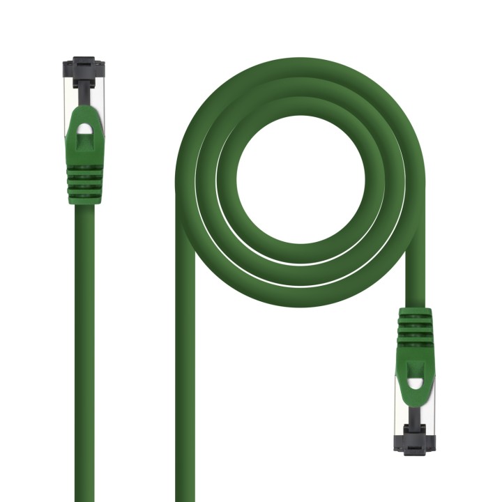 Nanocable Cable de Red Latiguillo Cat.8.1 2GHz LSZH SSTP AWG26, Verde, 1 m
