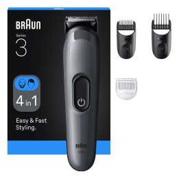Braun AIO3500 cortadora de pelo y maquinilla Negro, Gris 14 Níquel-metal hidruro (NiMH)