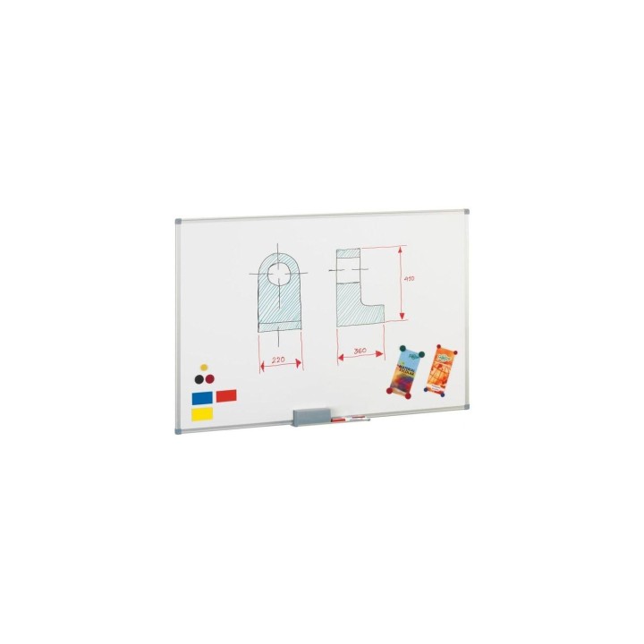 FAIBO Pizarra metálica blanca 60x90 cm.