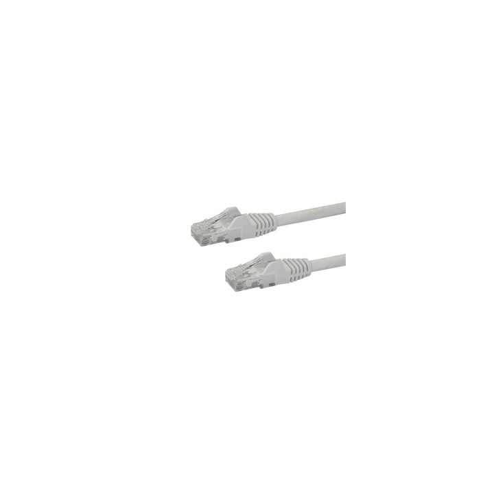 StarTech.com Cable de Red de 0,5m Blanco Cat6 UTP Ethernet Gigabit RJ45 sin Enganches - N6PATC50CMWH