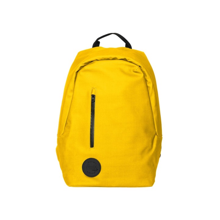 Mochila Antirrobo para portátil y tablet hasta 15 y 16 pulgadas Smile The Rock Impermeable con puerto USB Amarilla