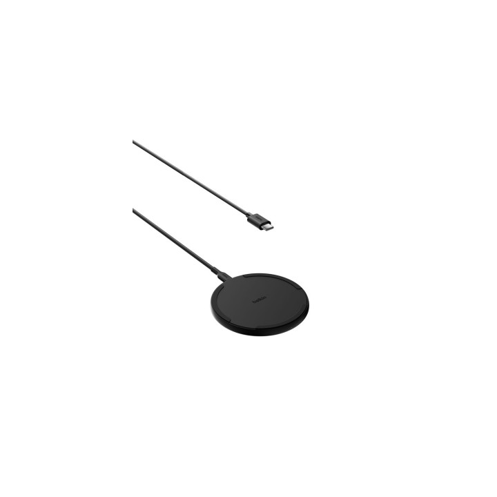 Belkin WIA012HQBK cargador de dispositivo móvil Smartphone Negro Corriente alterna Cargador inalámbrico Carga rápida Interior