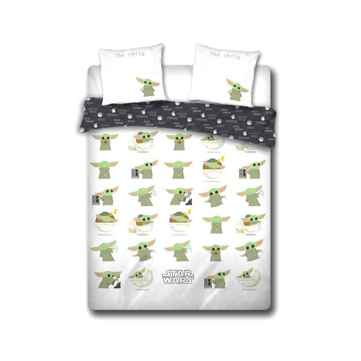 Funda nordica Baby Yoda The Mandalorian Star Wars algodon cama 135cm