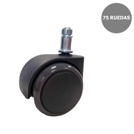 Piqueras y Crespo Kit de 75 ruedas engomadas de 50 mm perno 11 mm