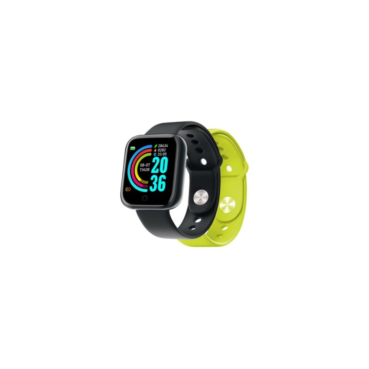 Nilox NXSWTRAILBANDYL Relojes inteligentes y deportivos 3,66 cm (1.44") Digital 240 x 240 Pixeles Pantalla táctil Negro
