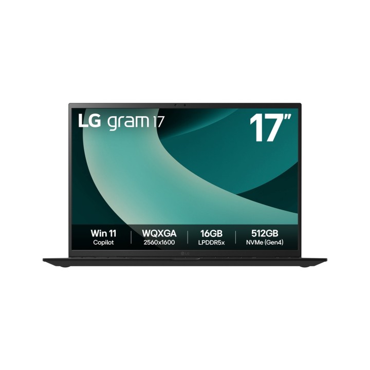 LG Gram 17Z90T Intel Core Ultra 7 255H Portátil 43,2 cm (17") WQXGA 32 GB LPDDR5x-SDRAM 1 TB SSD Wi-Fi 7 (802.11be) Windows 11