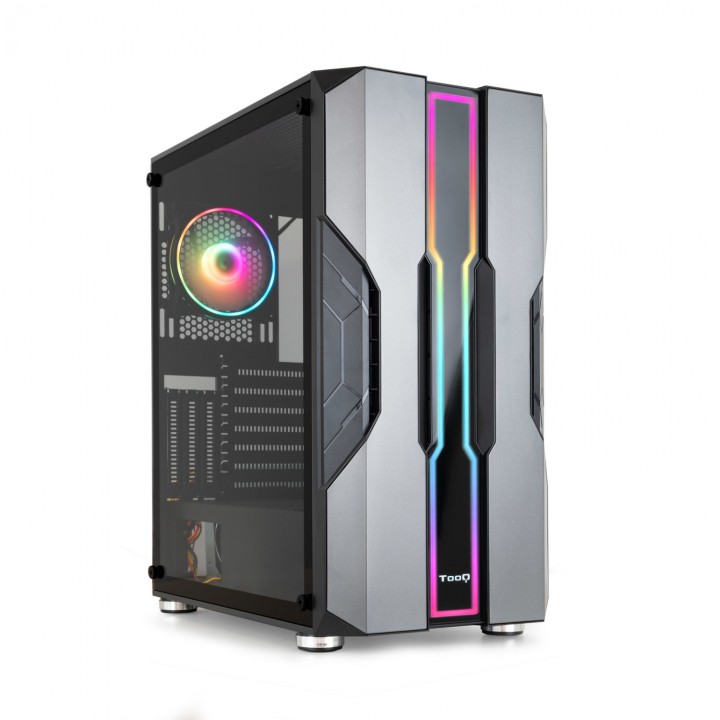 TooQ Caja Semitorre Gaming TQGCC103-B â€œNIGHTCITYâ€ Negra