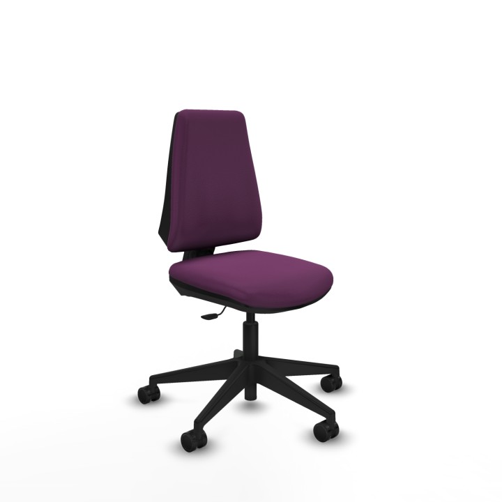Piqueras y Crespo Elche CP similpiel morado base piramidal ruedas nailon 65mm