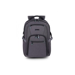 Urban Factory HTE15UF mochila Mochila de viaje Negro, Gris Poliéster, Tereftalato de polietileno (PET)