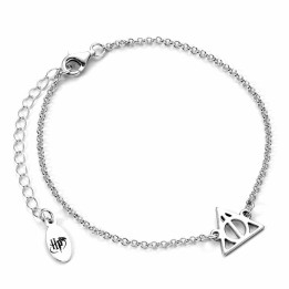 Pulsera Las Reliquias de la Muerte Harry Potter plata de ley