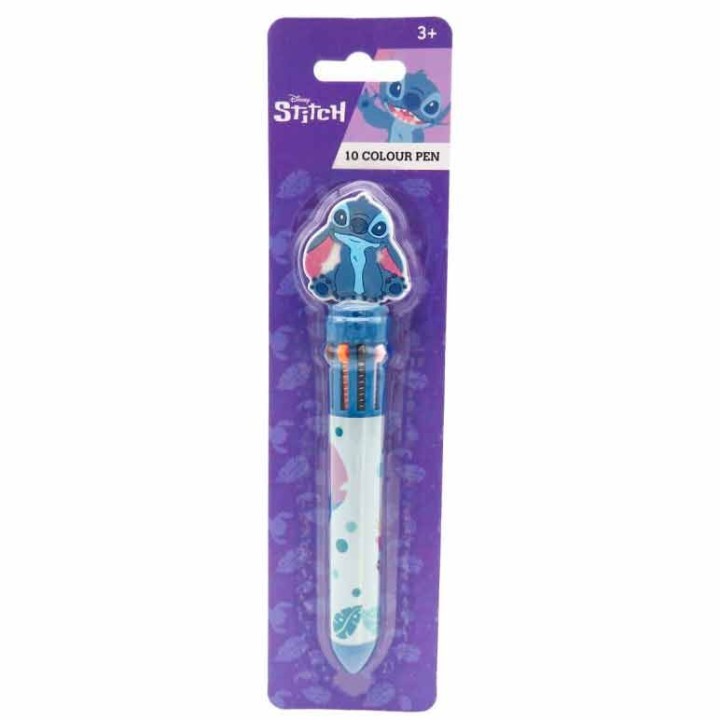Boligrafo 10 colores Stitch Disney