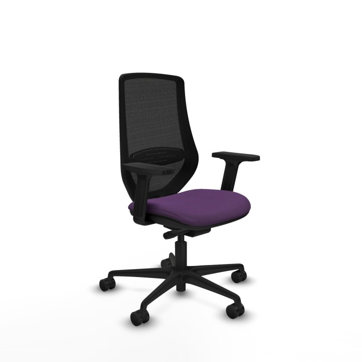 Piqueras y Crespo Mardos traslack bali morado brazos 2D base nailon ruedas 65mm nailon