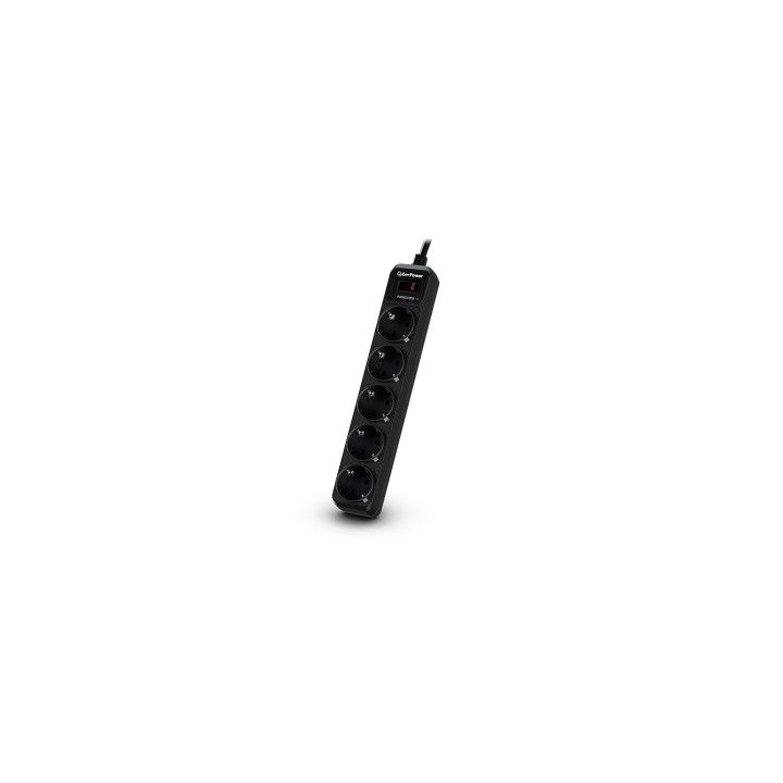CyberPower B0520SC0-DE limitador de tensión 5 salidas AC 200 - 250 V Negro 1,8 m