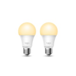 TP-Link Tapo L510E(2-pack) Bombilla inteligente 8,7 W Metálico, Blanco Wi-Fi
