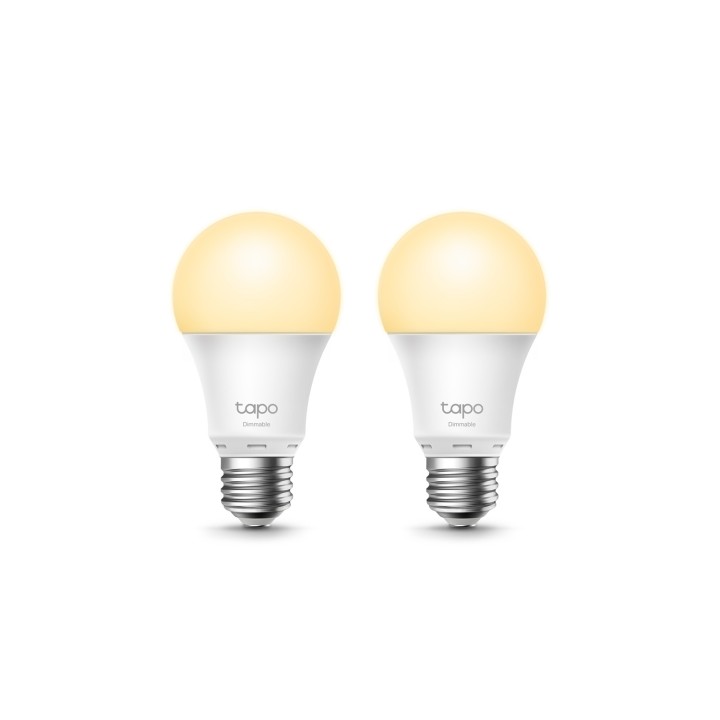 TP-Link Tapo L510E(2-pack) Bombilla inteligente 8,7 W Metálico, Blanco Wi-Fi