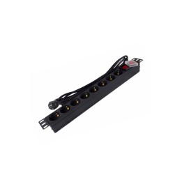 Phasak Regleta 19" 8 tomas SFO C14 con interruptor 3 m - BNS 1520