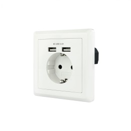 NANOCABLE 10.35.0010 ENCHUFE INTELIGENTE SCHUKO 2 USB