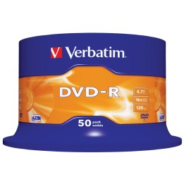 DVD-R VERBATIM 50 UNIDADES 4.7GB 16x 43548