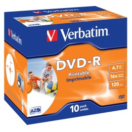 DVD-R VERBATIM 10 UNIDADES 4.7GB 16x 43521