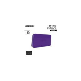 CAJA 2.5 APPROX SATA USB 3.0 PURPURA APPHDD06P