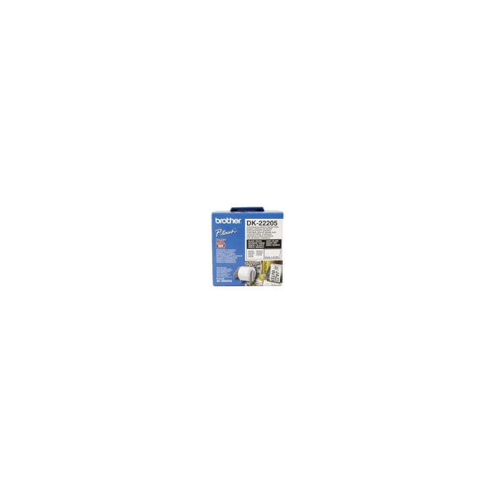 ETIQUETA IMPRESORA BROTHER DK-22205 62X30MM 1 UNIDAD BLANCA DK22205