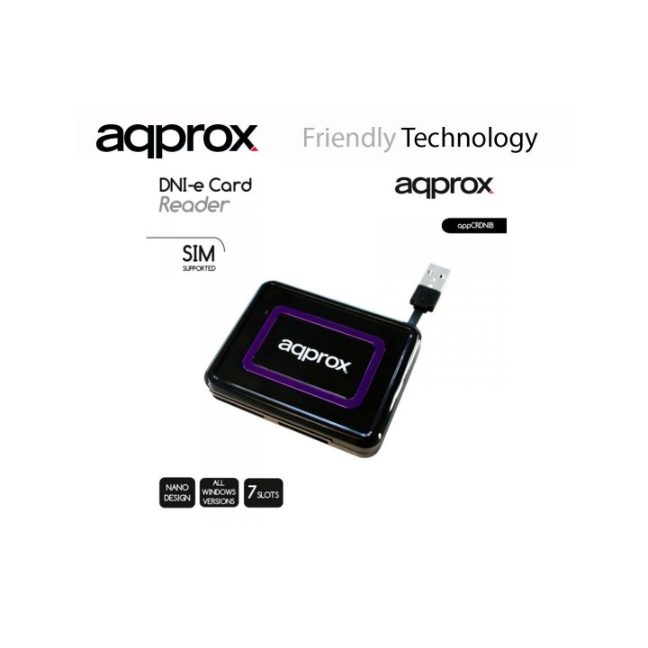 APPROX APPCRDNIB MULTILECTOR DNI-E EXTERNO USB 2.0 NEGRO