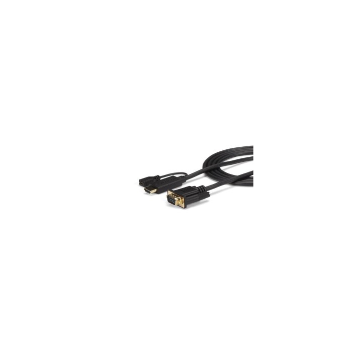 StarTech.com Cable de 0.9m Conversor Activo HDMI a VGA - Adaptador 1920x1200 1080p - Negro