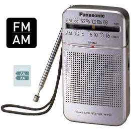 Panasonic RF-P50DEG-S Radio de Bolsillo AM/FM con Antena