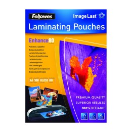 FELLOWES 5306114 FUNDAS PARA PLASTIFICAR A4 80MIC 100 UD