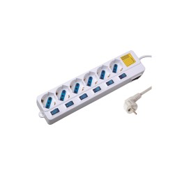 REGLETA EWENT EW3932 6 TOMAS SCHUKO CON LIMITADOR DE TENSIÍ“N