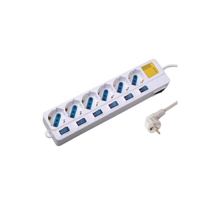 REGLETA EWENT EW3932 6 TOMAS SCHUKO CON LIMITADOR DE TENSIÍ“N