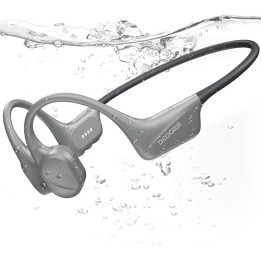Doogee BoneBeat Swim Auricular de Conducción Osea BT y MP3 para Nadar Gris Claro