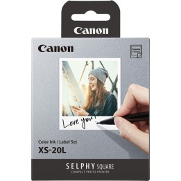 Canon Pack de papel y tinta XS-20L para Selphy Square QX10