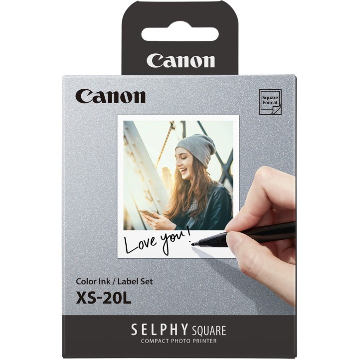 Canon Pack de papel y tinta XS-20L para Selphy Square QX10